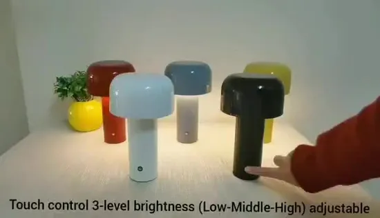 Großhandel Silikon-Tisch-Nachtlicht mit wiederaufladbarer USB-Pilz-LED-Lampe